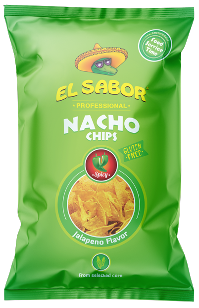 EL SABOR nacho chips jalapeno 425gr