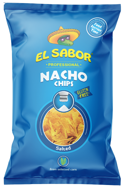 EL SABOR nacho chips salted 425gr