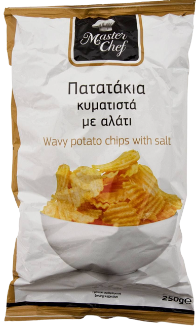 MASTER CHEF πατατάκια κυματιστά με αλάτι 250gr