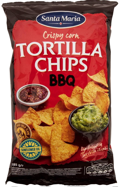 SANTA MARIA tortilla chips με μπάρμπεκιου 185gr