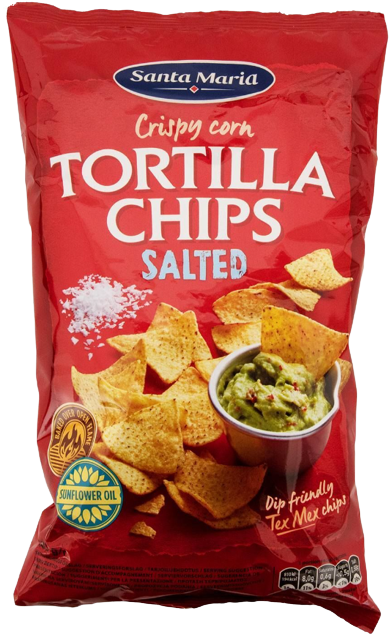 SANTA MARIA tortilla chips με αλάτι 185gr