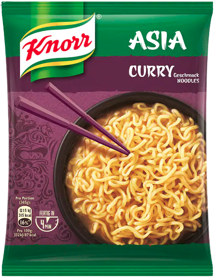 KNORR noodles asia κάρυ 70gr