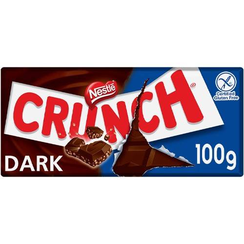 CRUNCH σοκολάτα υγείας dark 100gr