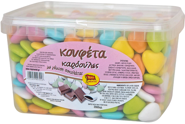 ΒΙΑΠ κουφέτα καρδούλες Νο500 2kg