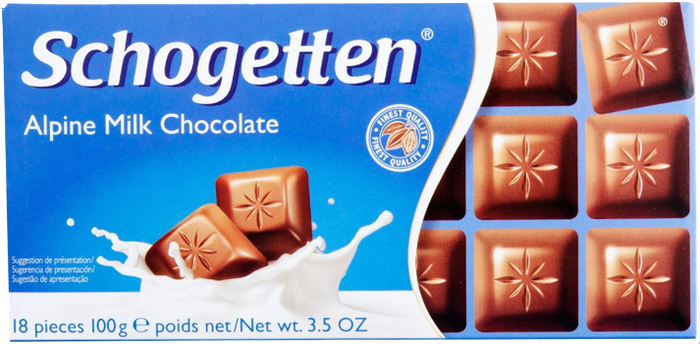 SCHOGETTEN σοκολάτα γάλακτος 100gr