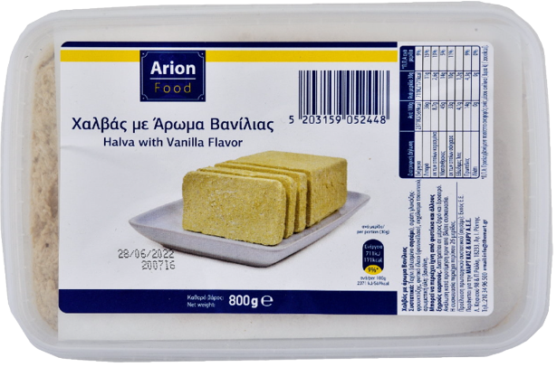 ARION Food χαλβάς με βανίλια 800gr