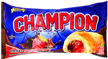 TOTTIS champion κρουασάν με κρέμα σοκολάτας και φράουλας 70gr