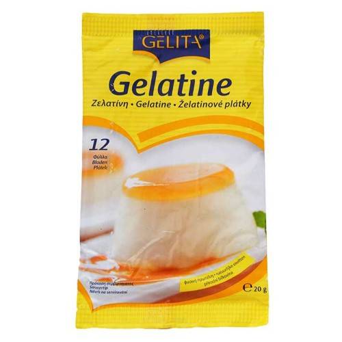 GELITA gelatine ζελατίνη 12 φύλλα 20gr