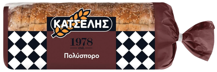 ΚΑΤΣΕΛΗΣ ψωμί του τοστ πολύσπορο 500gr
