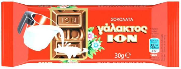 ΙΟΝ σοκολάτα γάλακτος 30gr