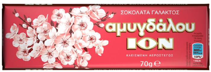 ΙΟΝ σοκολάτα αμυγδάλου 70gr