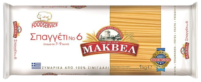 ΜΑΚΒΕΛ ζυμαρικά σπαγγέτι Νο6 1kg