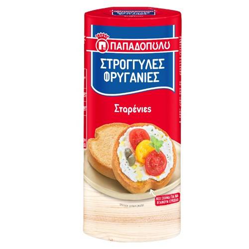 ΠΑΠΑΔΟΠΟΥΛΟΥ φρυγανιές στρόγγυλες σταρένιες 125gr