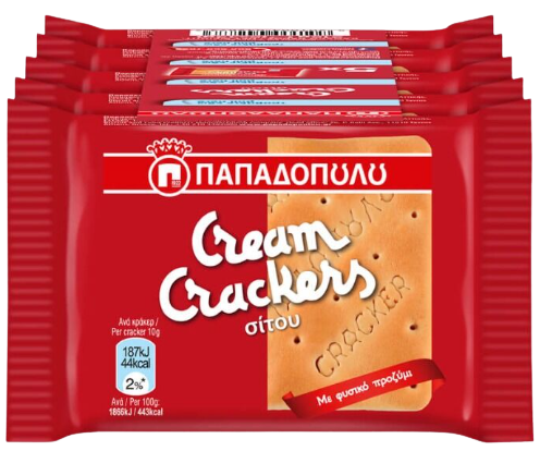 ΠΑΠΑΔΟΠΟΥΛΟΥ κράκερ cream crackers σίτου 5x43gr