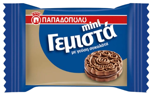 ΠΑΠΑΔΟΠΟΥΛΟΥ μπισκότα mini γεμιστά με σοκολάτα 230x8,2gr