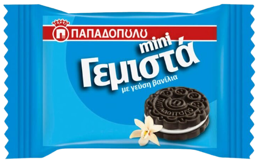 ΠΑΠΑΔΟΠΟΥΛΟΥ μπισκότα mini γεμιστά με βανίλια 230x8,2gr
