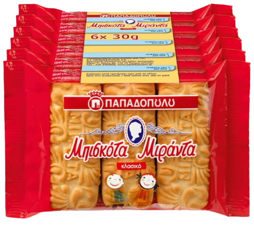 ΠΑΠΑΔΟΠΟΥΛΟΥ μπισκότα μιράντα 6x30gr