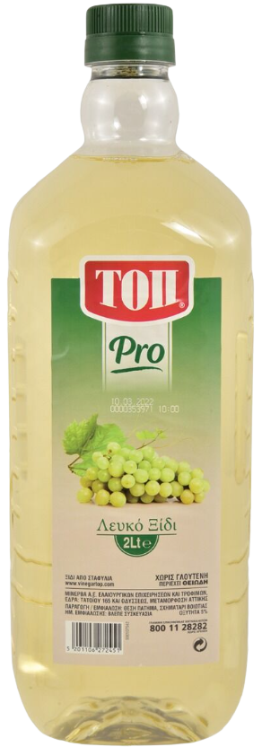 ΤΟΠ ξύδι pro από λευκό κρασί χωρίς γλουτένη 2lt