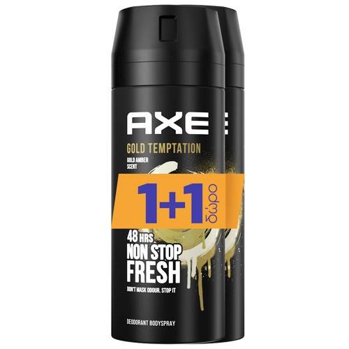 AXE αποσμητικό σώματος spray Gold Temptation 2x150ml