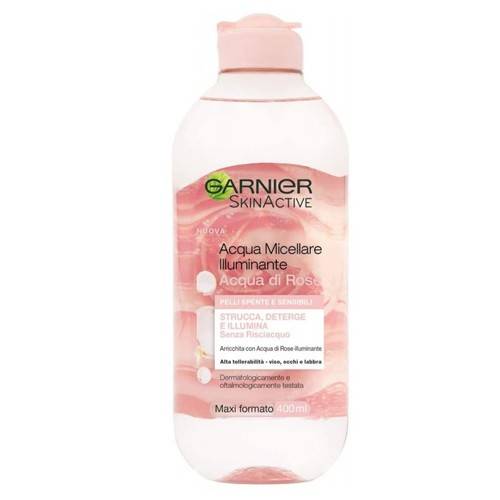 GARNIER Skin Active διφασικό νερό micellaire για ντεμακιγιάζ rose 400ml