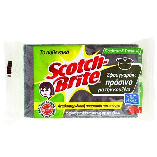 SCOTCH-BRITE σφουγγαράκι κουζίνας αντιβακτηριδιακό 1τεμ