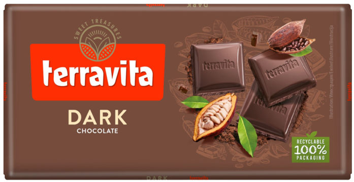 TERRAVITA σοκολάτα dark 100gr