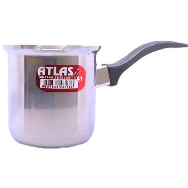 ATLAS GROUP μπρίκι υγραερίου ανοξείδωτο ασημί Νο5