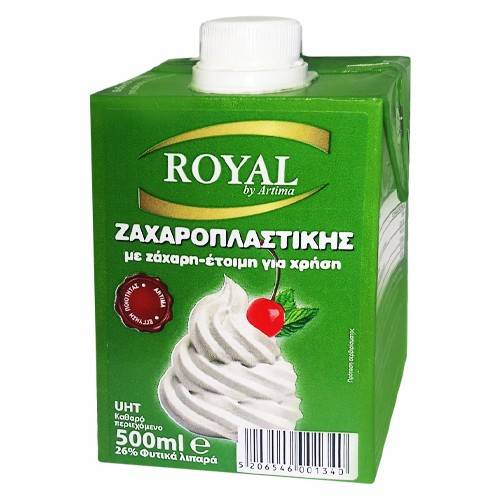 ROYAL φυτική κρέμα για σαντιγύ 26% 500ml