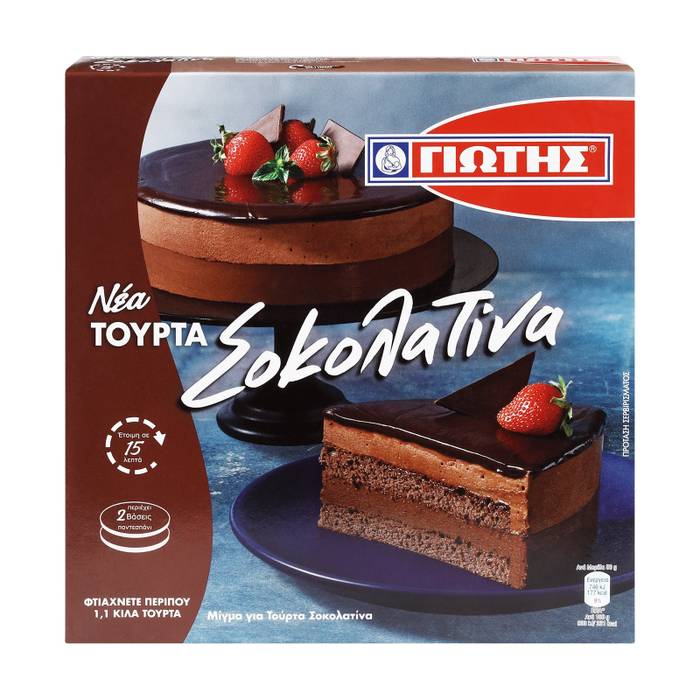 ΓΙΩΤΗΣ μίγμα για τούρτα σοκολατίνα 580gr