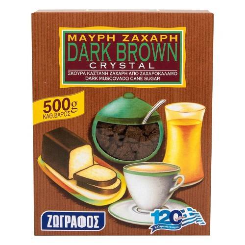 ΖΩΓΡΑΦΟΣ ακατέργαστη ζάχαρη μαύρη 500gr