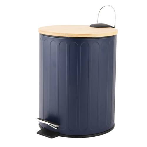 TNS πεντάλ τουαλέτας με λεπτό bamboo καπάκι μπλε 5lt 21x28cm