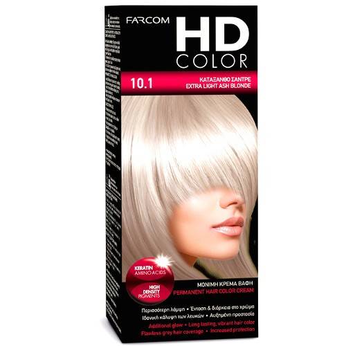 FARCOM HD color set βαφή μαλλιών No10.1 60ml