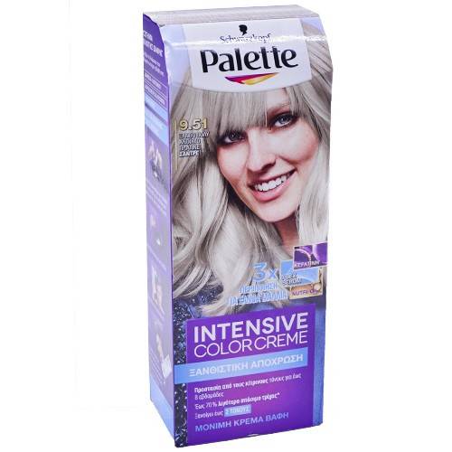 SCHWARZKOPF Palette intensive color creme 9,51 ξανθό πολύ ανοιχτό πλατινέ σαντρέ 50ml