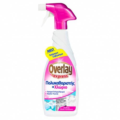 OVERLAY express πολυκαθαριστής με χλώριο 650ml