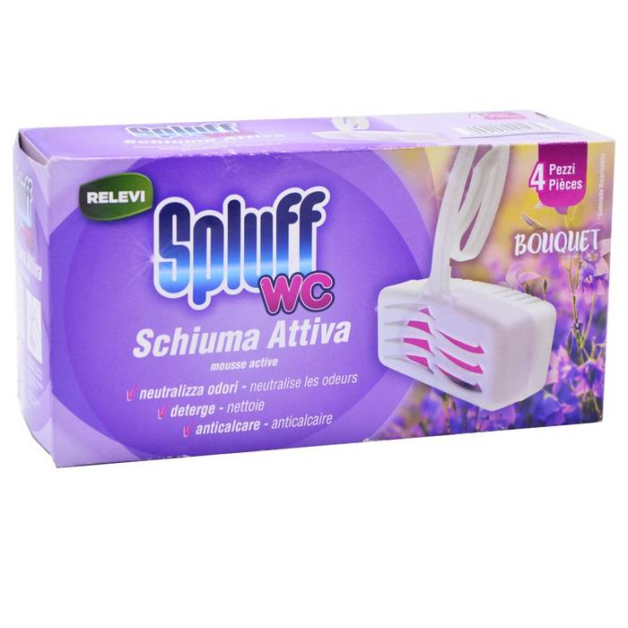RELEVI Spluff wc block λεκάνης blouquet 4x33gr