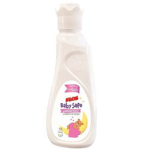 FLOS Baby Safe υγρό μαλακτικό ρούχων 15μεζ 750ml