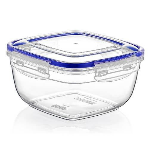 DUNYA PLASTIC φαγητοδοχείο τετράγωνο πλαστικό με ασφάλεια 1500ml