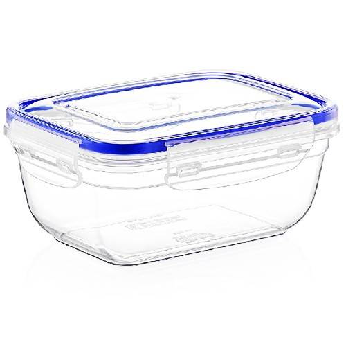 DUNYA PLASTIC φαγητοδοχείο ορθογώνιο πλαστικό με ασφάλεια 800ml