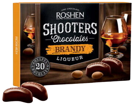 ROSHEN σοκολατάκια shooters liquor brandy 150gr
