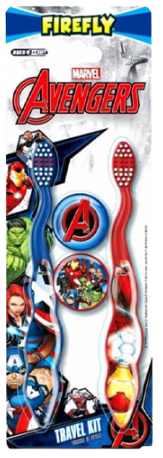 FIREFLY Avengers παιδική οδοντόβουρτσα με καπάκι 2τεμ