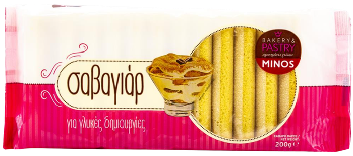 MINOS FOODS μπισκότα σαβαγιάρ ιταλικού τύπου 200gr