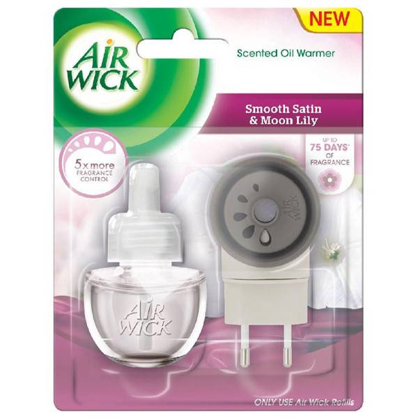 AIR WICK συσκευή ψεκασμού και ανταλλακτικό Smooth Satin και Moon Lily 19ml