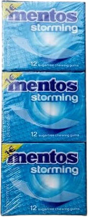 MENTOS τσίχλες stroming μέντα 12x33gr