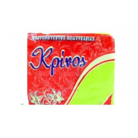 KRINOS χαρτοπετσέτες εστιατορίου special λαχανί 24x24cm 500τεμ
