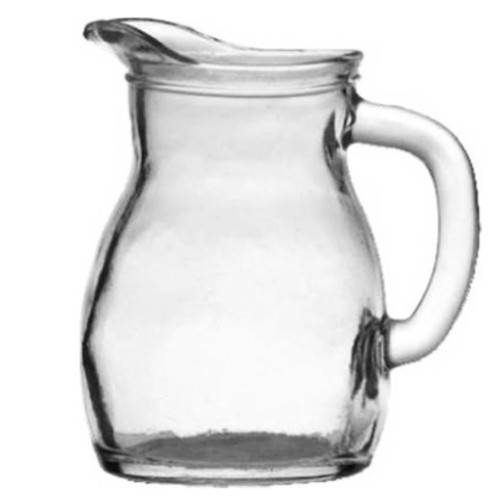 UNIGLASS κανάτα γυάλινη διάφανη bistrot 250ml 39010
