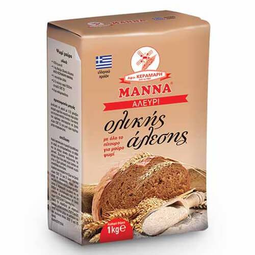 ΑΦΟΙ ΚΕΡΑΜΑΡΗ Μάννα αλεύρι ολικής άλεσης 1kg