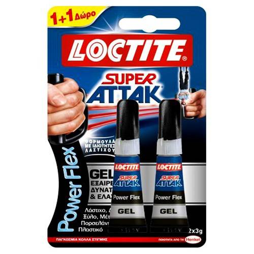 LOCTITE super attack κόλλα power flex 2x3gr