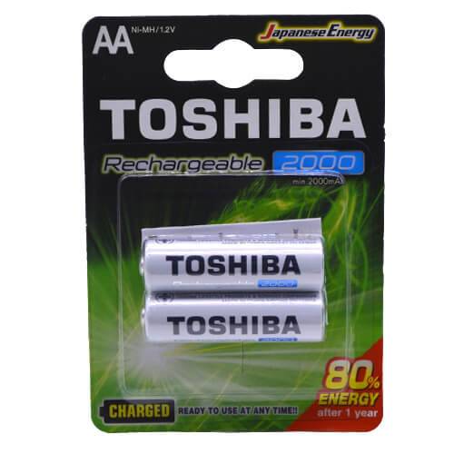TOSHIBA μπαταρία ΑΑ επαναφορτιζόμενη 2000mah 2τεμ