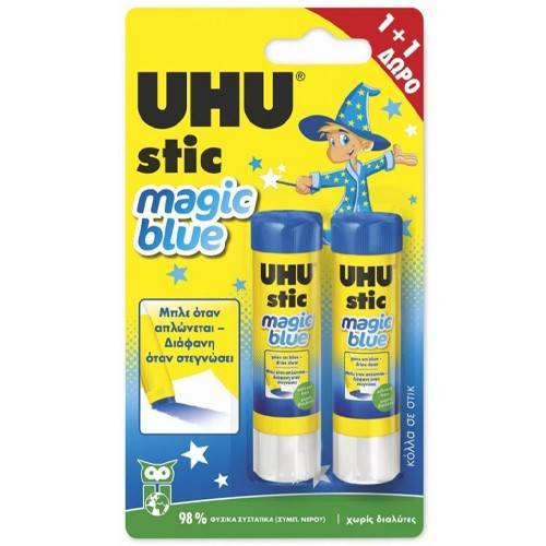 UHU κόλλα stic magic 2x8,2gr