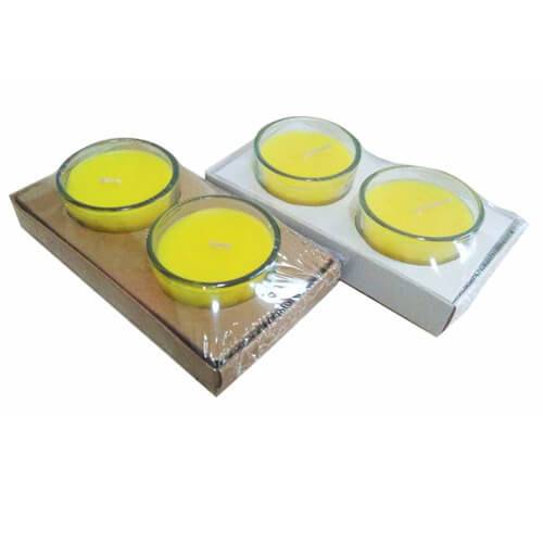 Κερί σιτρονέλα βαζάκι 2τεμ